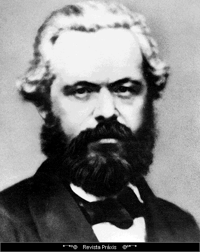 Fotografia de Karl Marx; detalhe